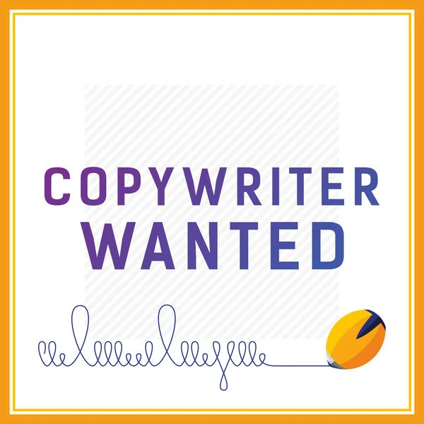 Eğer Copywriter arıyorsanız Vektör kartı