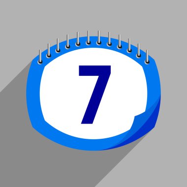 Takvim simgesinin vektör illüstrasyonu. 