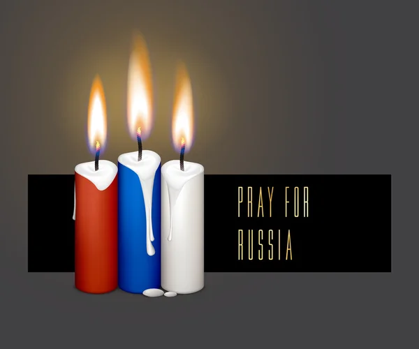 Betet für Russland — Stockvektor