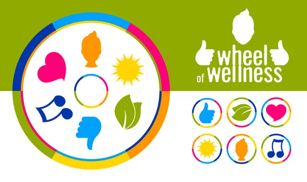 Sağlık için iyi bir ruh hali zamanlama tekerlek 