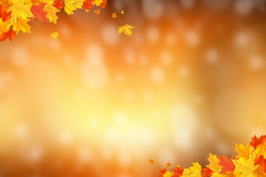 sonbahar arka plan bulanık circle parlayan bokeh ile