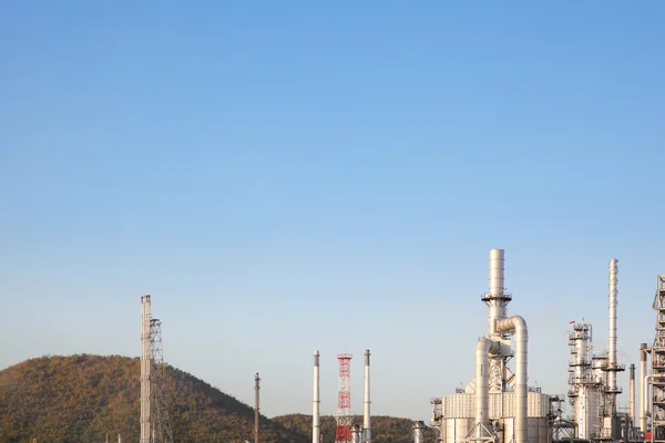 Indústria de refinaria de petróleo para fundo de fábrica — Fotografia de Stock