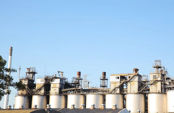 Indústria de refinaria de petróleo para fundo de fábrica — Fotografia de Stock