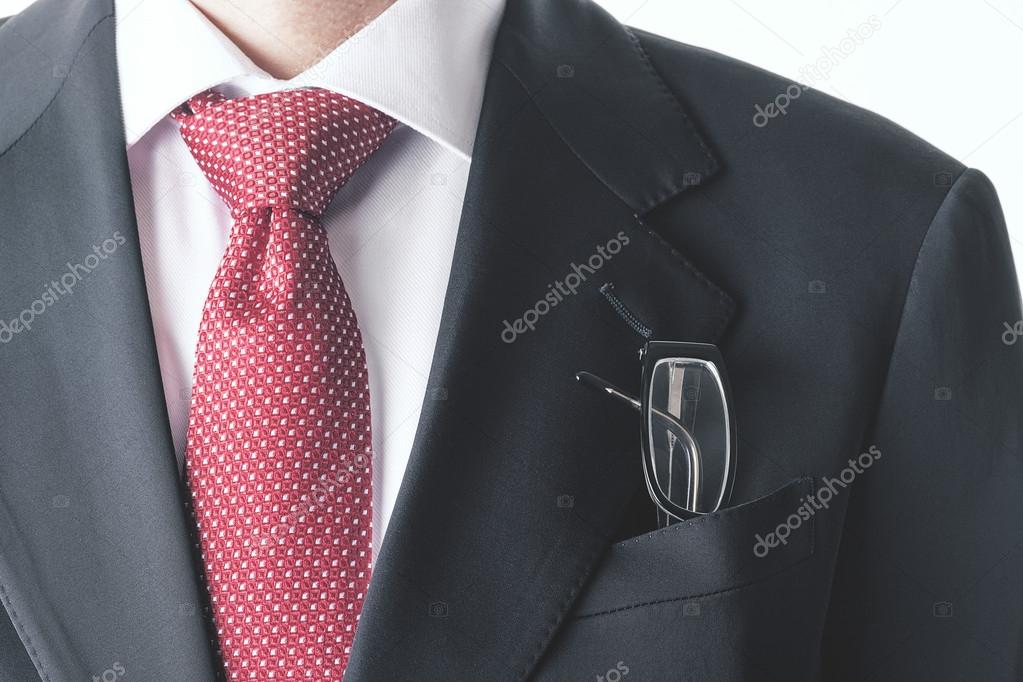 Businessman with glasses in the pocket