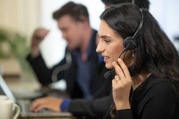 Service Team Concept Operator Contact Center Sale Office Team Business — Stock Photo, Image