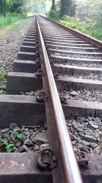 Se långt av järnvägen — Stockfoto