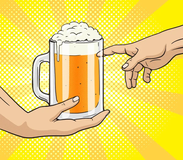 El diğer el pop art bira kupa verir