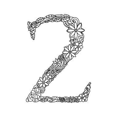 2 numaralı yetişkin vektör boyama kitabı