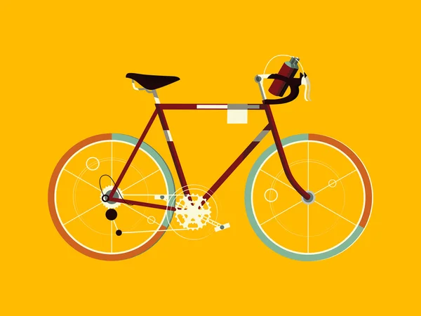 Bicicleta deportiva ilustración vector de dibujos animados — Vector de stock