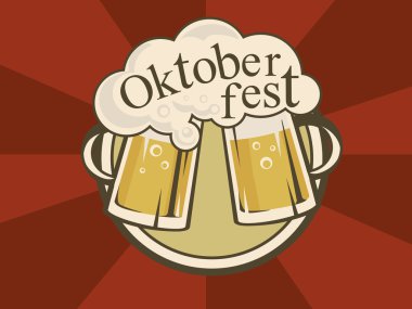 Oktoberfest afiş tasarlamak vektör