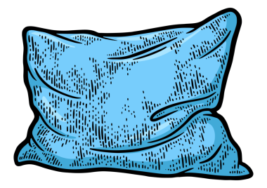 Kırışık yastık rengi çizim PNG