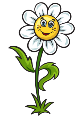 karikatür papatya çiçeği pop art PNG