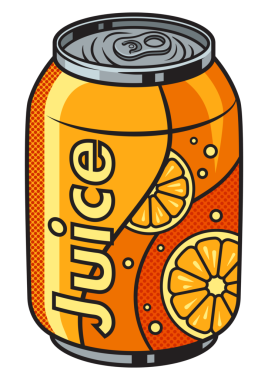 portakal suyu konserve PNG illüstrasyon