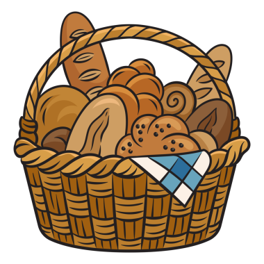 Bir sepet ekmek ve hamur işi PNG 'yi patlatıyor.