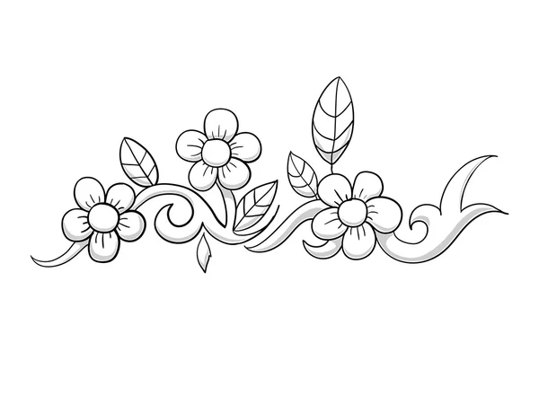 花のベクトル図 — ストックベクタ