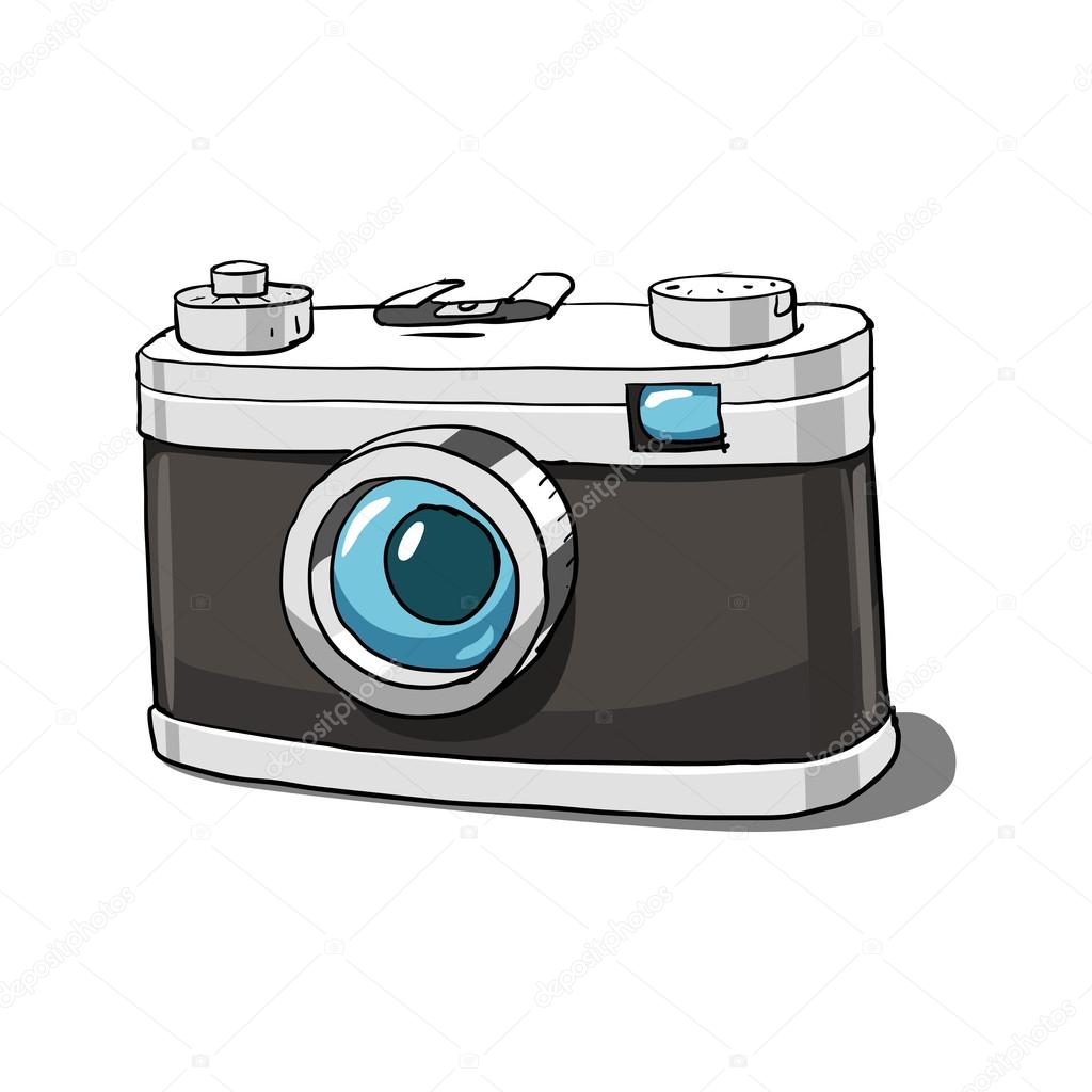 Old camera vector illustration Stock Vector by ©AlexanderPokusay