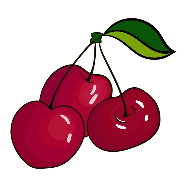Cherry berry — Stockvector