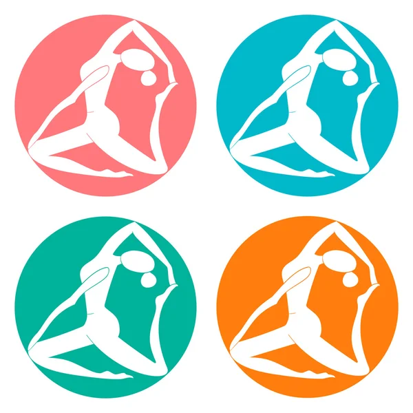 Illustration vectorielle du logo du club sportif fitness — Image vectorielle