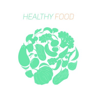 Yeşil sebzeler sağlıklı gıda metin