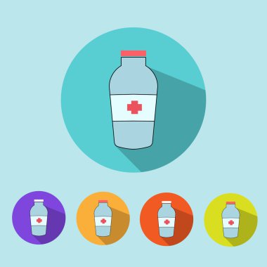 tıbbi simge vektör çizim