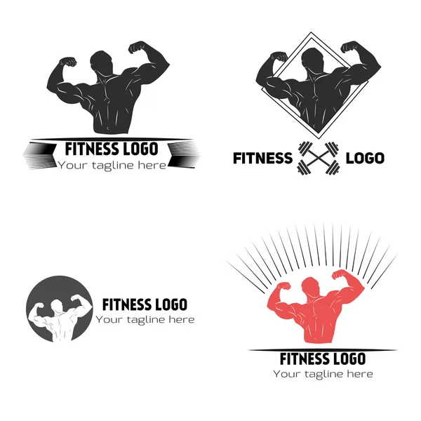 Fitness Logo Vektor Illustration — Stockvektor