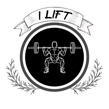 Fitness logo vektör çizim
