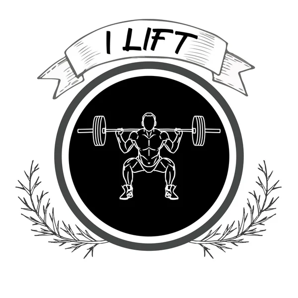 Fitness logotipo vetor ilustração — Vetor de Stock