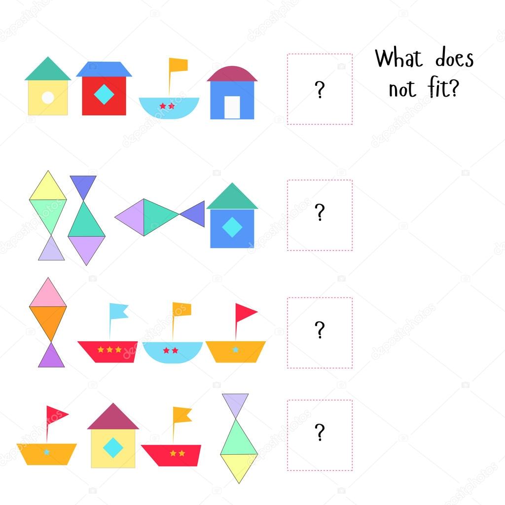 Educational game for children what does not fit