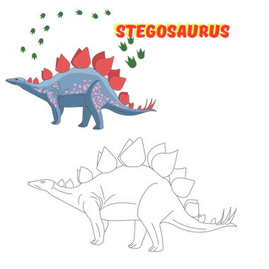 Dinozor çizmek için noktalar connect eğitim oyunu