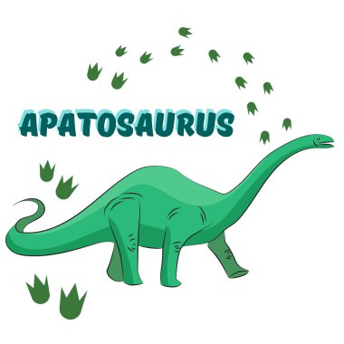 Çizgi film dinozor vektör çizim