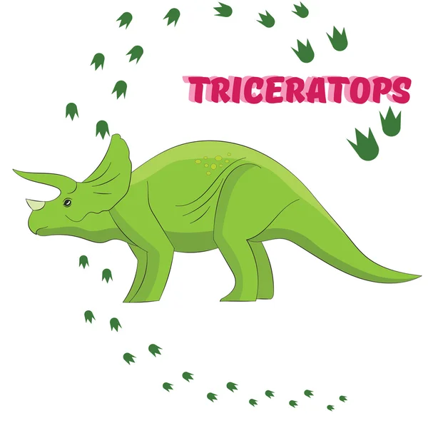 Tecknad dinosaurievektorillustration — Stock vektor