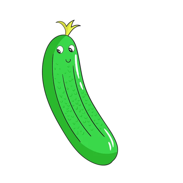 Ilustração vetor de pepino vegetal —  Vetores de Stock