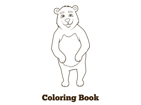 Лесной вектор раскраски медведей Лицензионные Стоковые Векторы