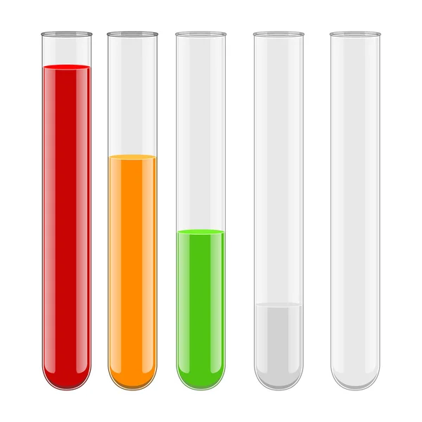 Vector del tubo de ensayo del vial de química médica — Archivo Imágenes Vectoriales