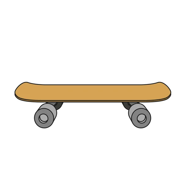 Ilustrasi vektor kartun papan skateboard - Stok Vektor