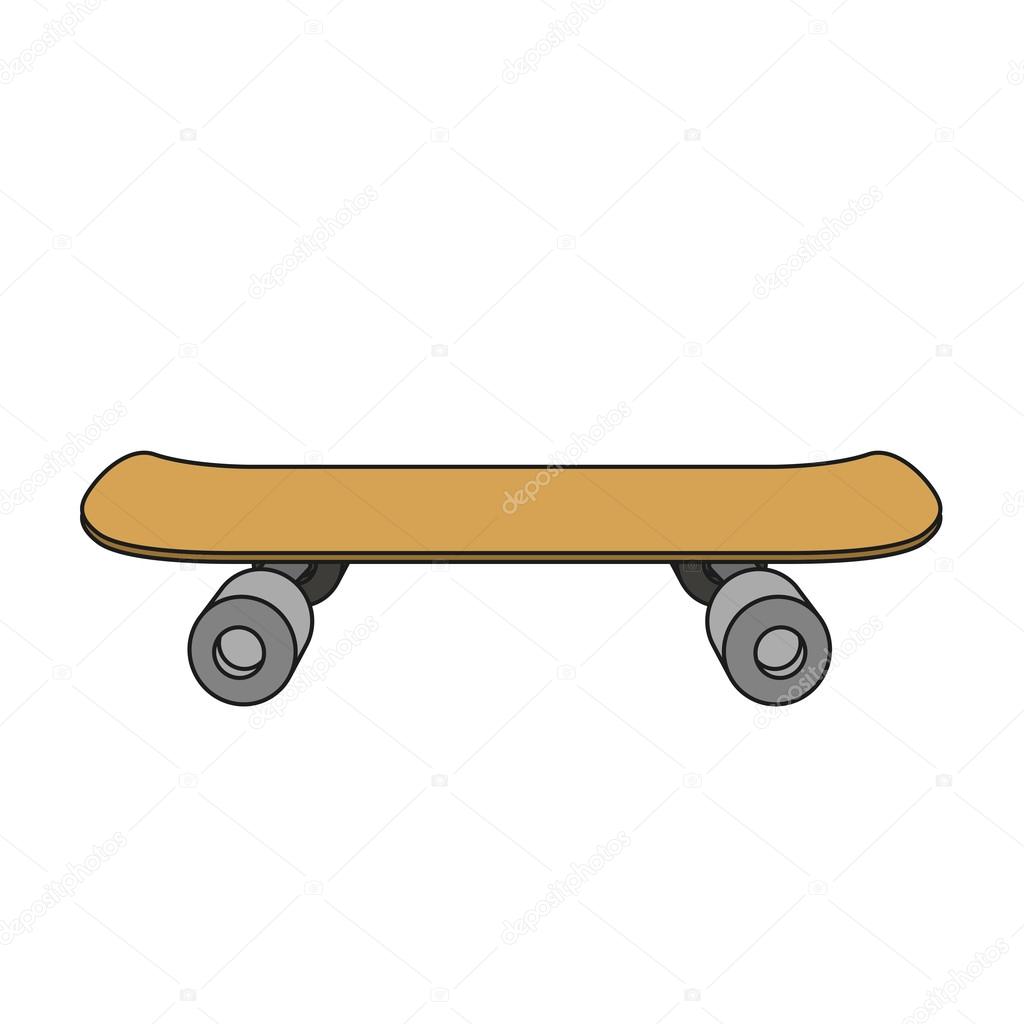 Skateboard cartoon vector illustration