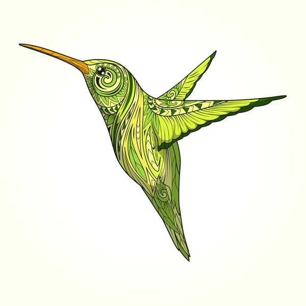 Hummingbird ornament streszczenie wektor — Wektor stockowy