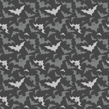 Halloween pattern with bat. clipart