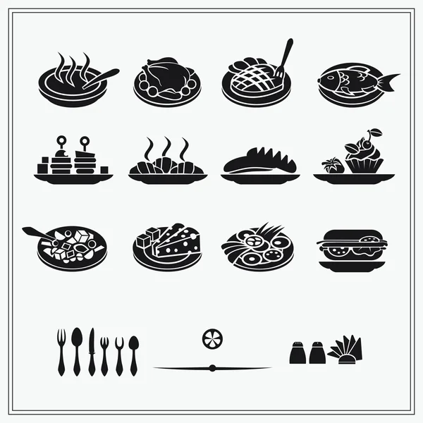 Restaurant menu design elements. — Stock Vector