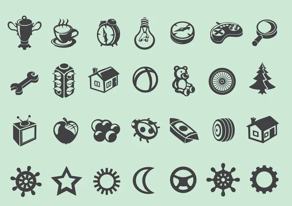 Conjunto vectorial de iconos de bebé . — Archivo Imágenes Vectoriales