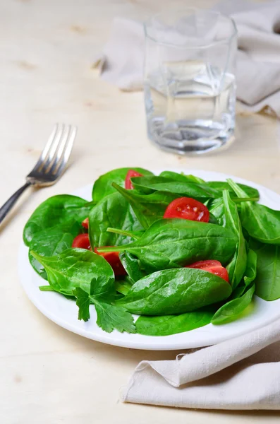 Kiraz domates ıspanak salatası