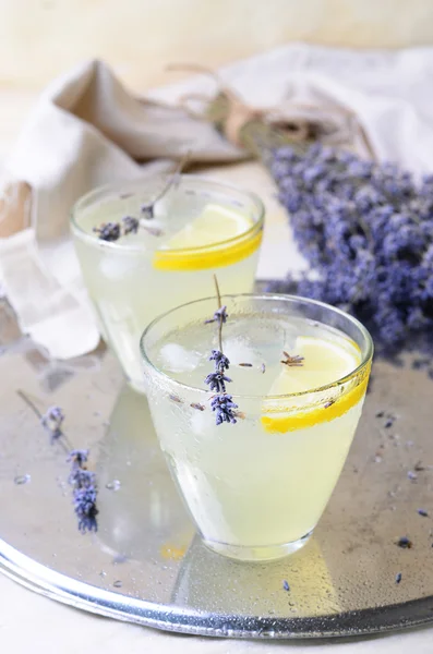 Lavender Lemonade, Refreshing Drink — Stock Photo, Image