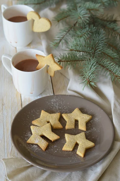 Mug Hanging Cookies Stars — Stock Photo, Image