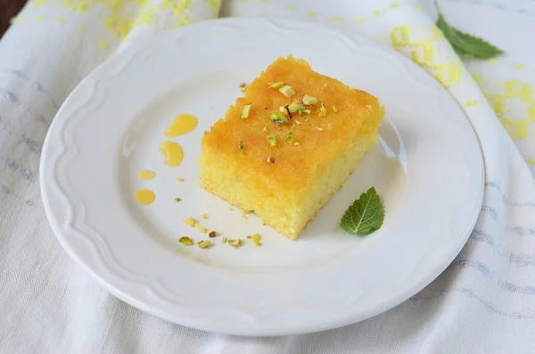 Torta de laranja, bolo cítrico — Fotografia de Stock