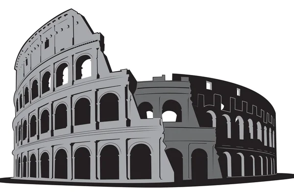 Colosseum of Rome vector element — Stock Vector