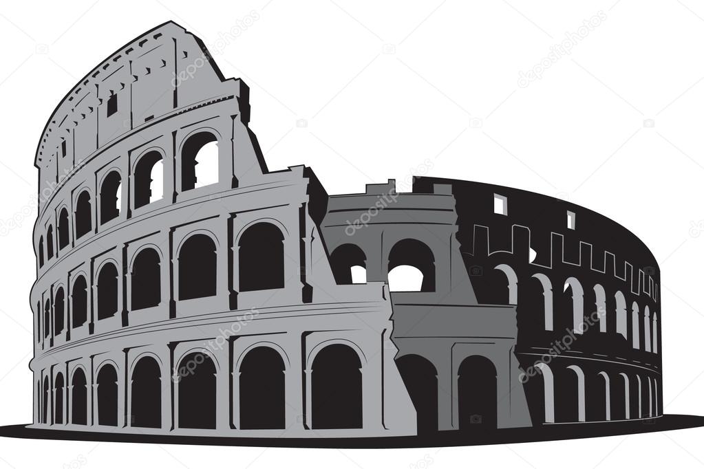 Colosseum of Rome vector element