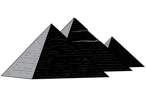 Gran pirámide del vector de Giza . — Archivo Imágenes Vectoriales