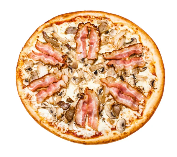 베이컨과 바베 큐 피자 — 스톡 사진