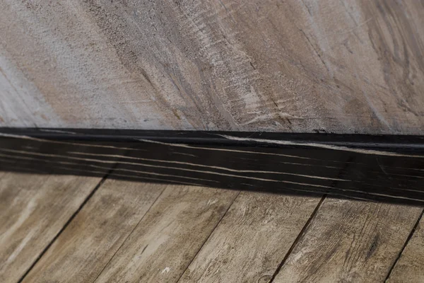 Bordi di legno battiscopa — Foto Stock