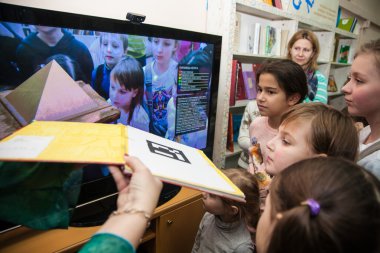 Moskova, Rusya. Kütüphane